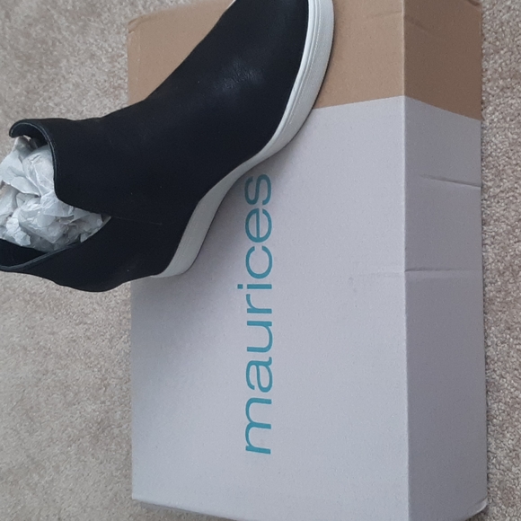 Black Sneaker Wedge - Picture 6 of 7